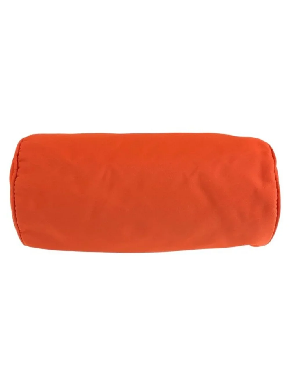 Prada Tessuto Orange Silver Nylon Handbag Pouch